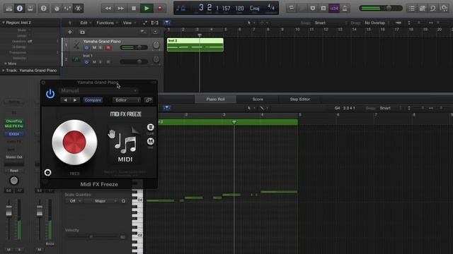 Midi FX Freeze - Logic Pro X Midi FX Audio Unit Plugin смотреть онлайн