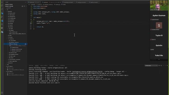040424 COSC 1337 C++ unique pointers смотреть онлайн