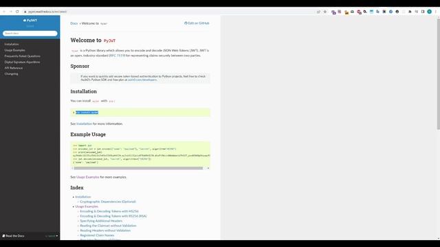 Простая замена TimedJSONWebSignatureSerializer с помощью pyJWT смотреть онлайн