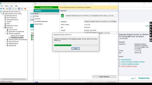 انشاء ملف تنصيب مستقل لبرنامج كاسبرسكي للمؤسسات standalone package - Kaspersky Security Center смотреть онлайн
