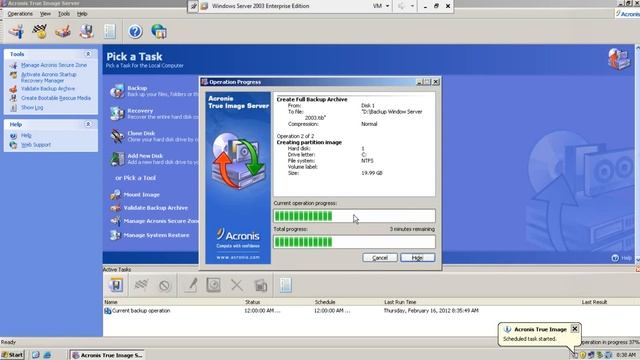 30. Acronis back up Data on Windows Server 2003 смотреть онлайн