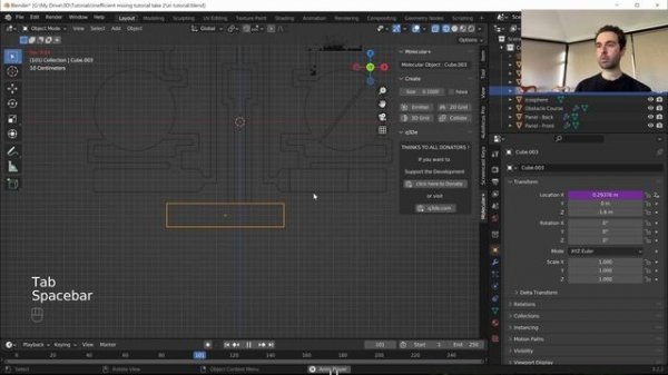 Tutorial - 2D Molecular Particle Simulations in Blender