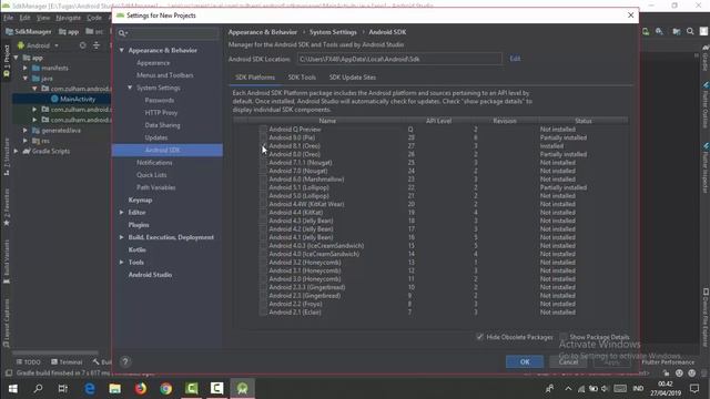 SDK Manager Android Studio смотреть онлайн