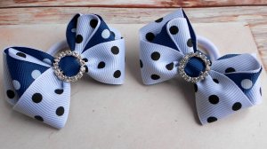 Нарядные бантики из репсовых лент 🎀 Канзаши МК_