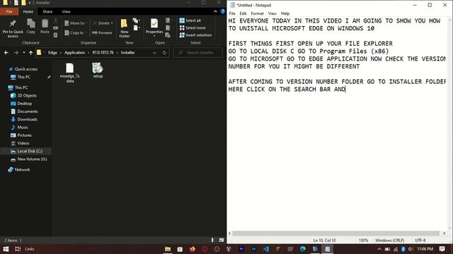 Uninstall Microsoft Edge from Windows 10. смотреть онлайн