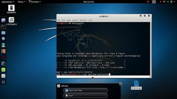 Hacking android using msfvenom in kali Linux 2.0