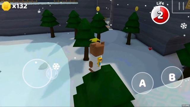 Super Bear Adventure - Level 2 Gameplay Walkthrough - Snow Valley (iOS, Android) смотреть онлайн