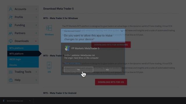 FP Markets: How to download the MT5 Platform for Windows смотреть онлайн