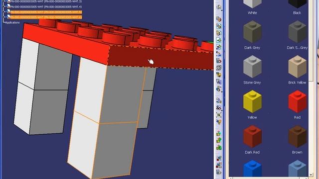 LEGO chair with CATIA V5 смотреть онлайн