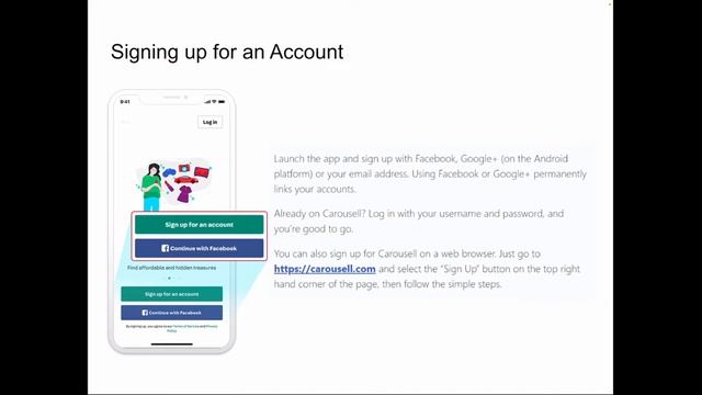 Session 3: Creating an account with Carousell смотреть онлайн