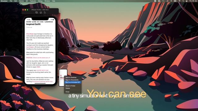 How to create an animated GIF easily using iOS simulator for quick sharing with others #iOS#Xcode.. смотреть онлайн