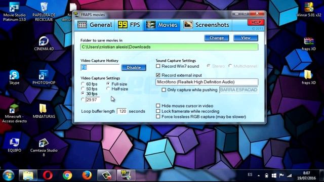 COMO DESCARGAR Y UTILIZAR FRAPS PARA GRABAR GAMEPLAYS/CRIISTIIAN GAMER44 смотреть онлайн