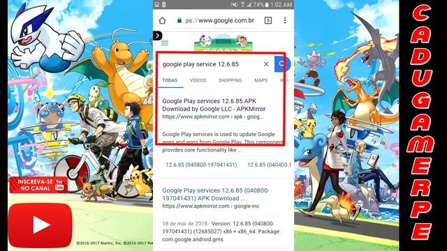 SOLUÇÃO FGL PRO POKEMON GO COM GOOGLE PLAY SERVICES смотреть онлайн
