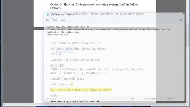 Show Hidden Files, Folders, & Drives in Windows 11 смотреть онлайн