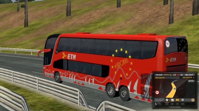 Marcopolo paradiso 1800DD G7 ETM Eurotruck Simulator 2 Mod bus [buses chilenos] смотреть онлайн