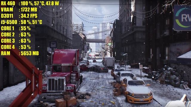 Tom Clancy's The Division - AMD RADEON RX 460[2GB][BENCHMARK] смотреть онлайн