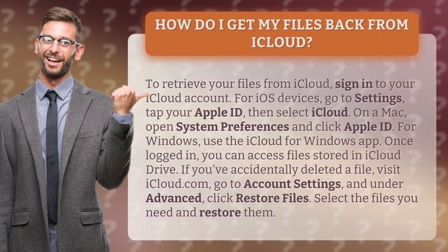 How do I get my files back from iCloud? смотреть онлайн
