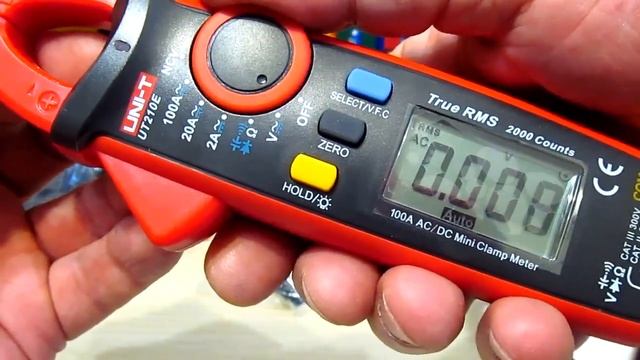 Токовые клещи UNI-T UT210E. Распаковка. смотреть онлайн