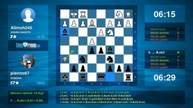 Chess Game Analysis: Alimoh245 - pianno67 : 0-1 (By ChessFriends.com) смотреть онлайн