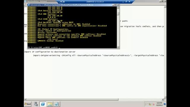 Windows Server Migration Tools | Demo Migration IP configuration from W2K8R2 to W2012 смотреть онлайн