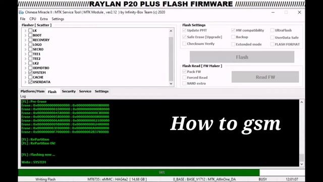 Raylan P20 Plus Flashing Using CM2 смотреть онлайн