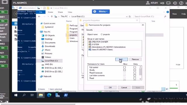 how to create shared folders and configure NTFS security in windows server 2019 lab 5 task 4 смотреть онлайн