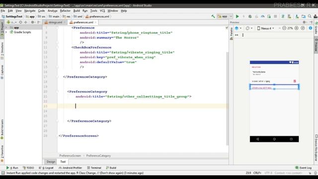 Android tutorial (2018) - 81 - Preference API- Create App Settings Subscreens смотреть онлайн