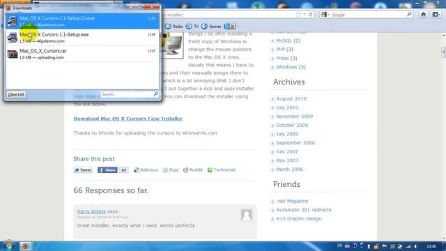 How to install mac OS X cursor on windows 7 смотреть онлайн