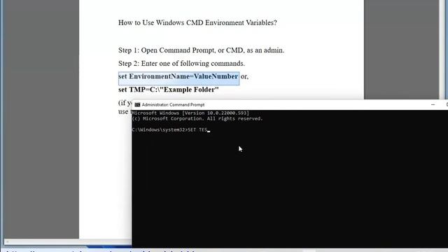 Use Windows CMD Environment Variables смотреть онлайн
