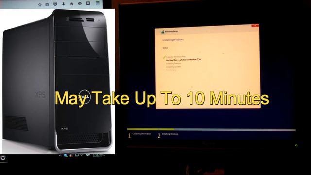DELL XPS 8300 Series Desktop Windows 10 Installation смотреть онлайн