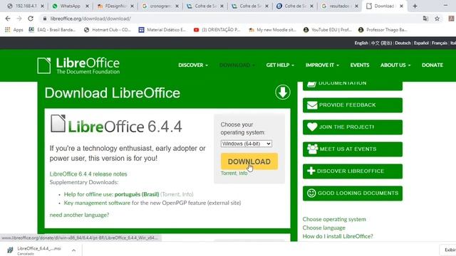 Como instalar o pacote LibreOffice no Microsoft Windows смотреть онлайн