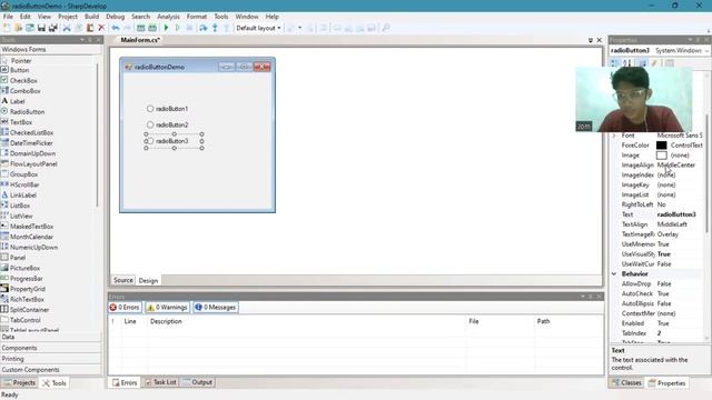 Radiobutton - C# Windows Forms Control смотреть онлайн