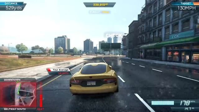DODGE VIPER SRT | NEED FOR SPEED MOST WANTED | 4K смотреть онлайн