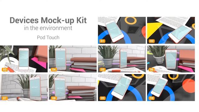 iPod Touch (Devices Mock-up Kit in Environment) смотреть онлайн