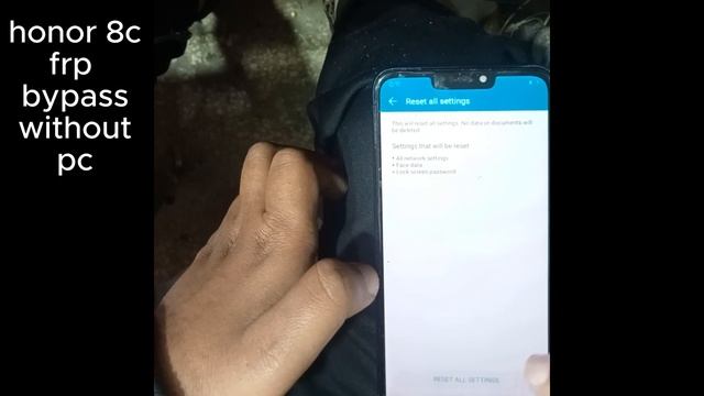 Honor 8C Frp bypass without pc with out test point tested method смотреть онлайн