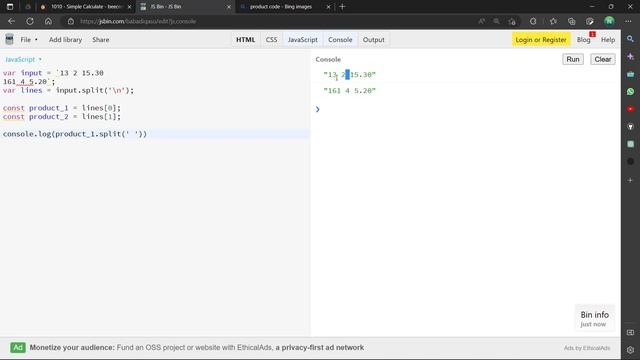 beecrowd 1010 - Simple Calculate: Solution and Explanation in JavaScript смотреть онлайн