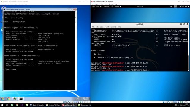 [HACK] Windows 7 SP1 [x64] using EternalBlue_DoublePulsar смотреть онлайн