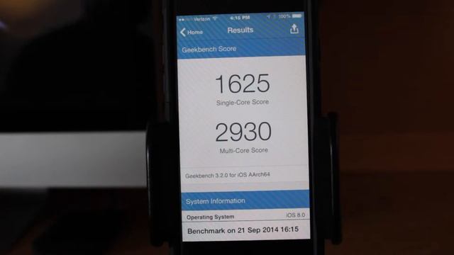 iPhone 6 Benchmarks (Geekbench) смотреть онлайн