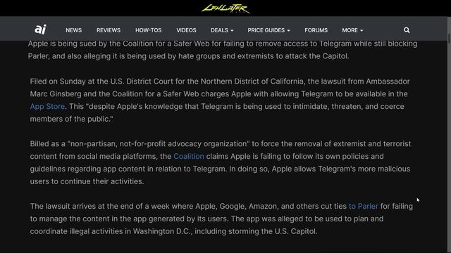 Apple Sued for NOT Deleting Telegram!? смотреть онлайн