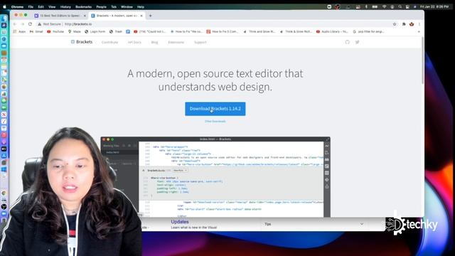 Text Editor Brackets смотреть онлайн