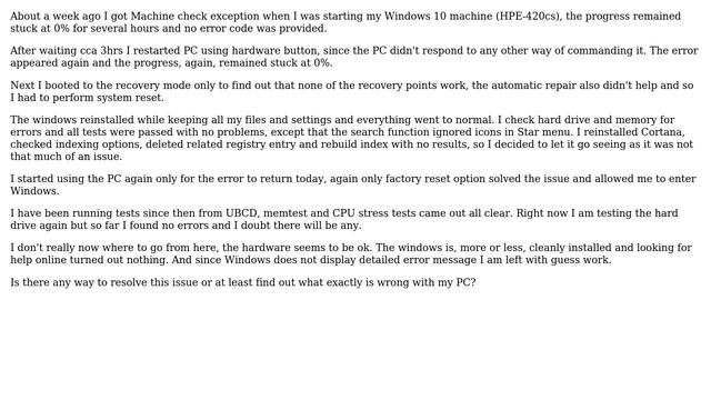 How to solve machine check exception on Windows 10 startup? смотреть онлайн