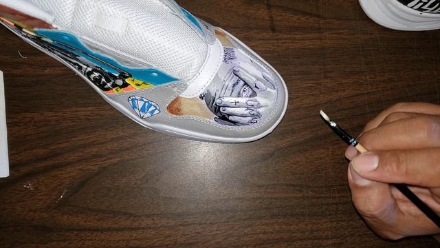 painting 🖼 🎨 🖌 a mac miller portrait on some shoes 👞 and keep focused on your goals yo смотреть онлайн