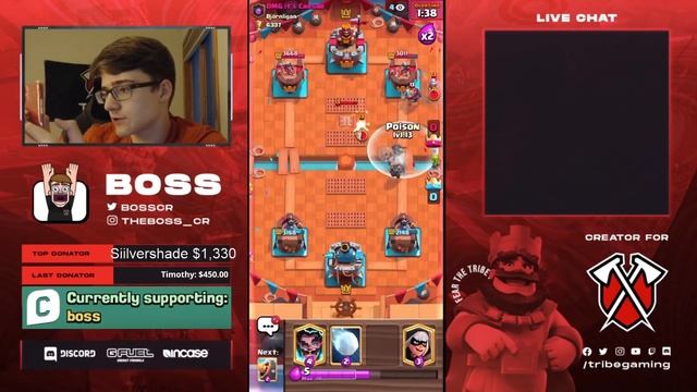 TOP LADDER with BEST MEGA KNIGHT RAM RIDER DECK in CLASH ROYALE! смотреть онлайн