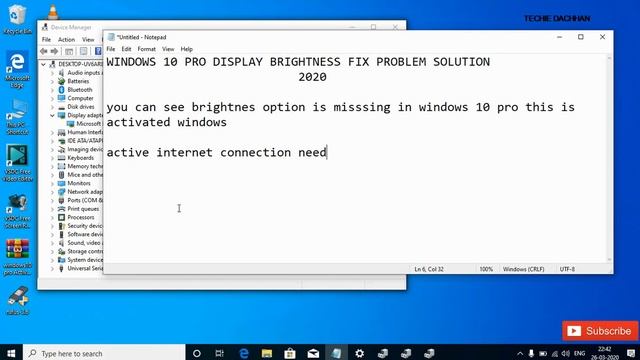Windows 10 brightness Problem fix -windows 10 brightness Option Misssing смотреть онлайн