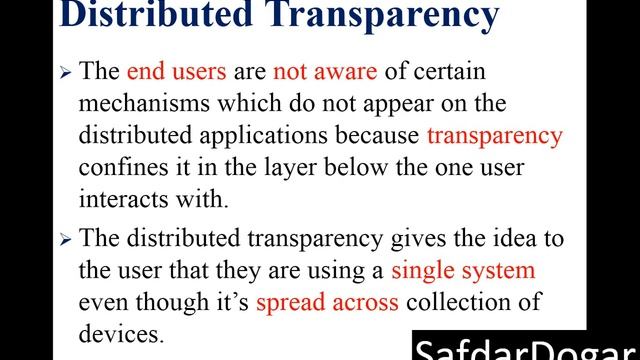 Transparency in Distributed Database System Lecture 27 смотреть онлайн