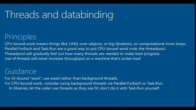 Show Canal 9 Microsoft - Tips For Async - 03 Threads And Databinding смотреть онлайн