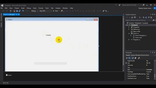 Tela Splash no visual studio 2017 com C# - Aula 01. смотреть онлайн