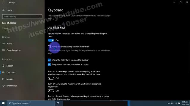 Windows 10 : Home How to Allow or Disallow the shortcut key to start Filter Keys смотреть онлайн