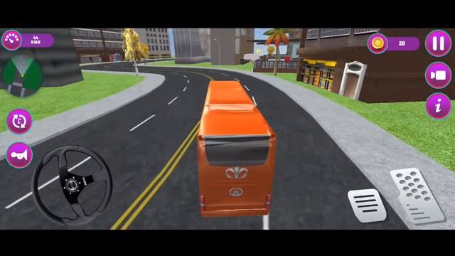 Euro coach bus simulator 3d htma drive Android game play смотреть онлайн