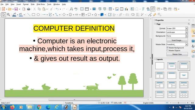 Libre Office Impress Part-2 II Explanation of Impress Window смотреть онлайн